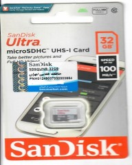 کارت حافظه microSDHC سن دیسک مدل Ultra کلاس 10 استاندارد UHS-I U1 سرعت 100MBps ظرفیت 32 گیگابایت