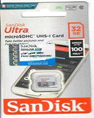 کارت حافظه microSDHC سن دیسک مدل Ultra کلاس 10 استاندارد UHS-I U1 سرعت 100MBps ظرفیت 32 گیگابایت